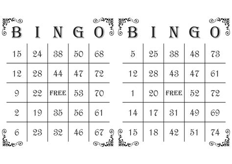 printable bingo cards   printable bingo cards