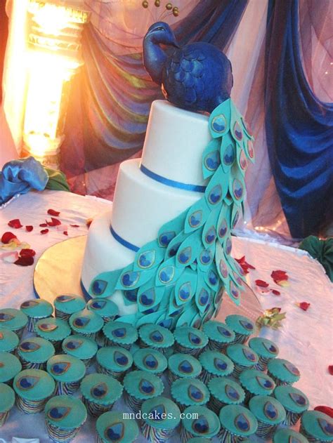Great Ideas For The Busy Little Bride Peacock Themed Wedding Cakes