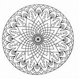 Mandala Coloring Abstract Mandalas Simple Pages Adults Middle Star Kids Adult Beautiful Easy Coloriage Colouring Blank Geometric Patterns Passion Creativity sketch template