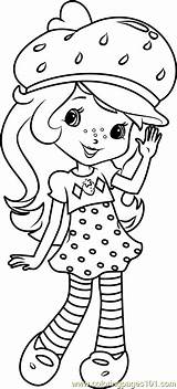 Strawberry Shortcake Coloring Pages Cartoon Printable Coloringpages101 Kids Color sketch template