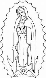 Guadalupe Coloring Lady Mary Virgen Pages La Catholic Virgin Mother Color Clipart Rosa Drawing Kids Maria Printable Para Colorear Dibujos sketch template