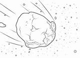 Meteor Comet Template Planets Scribblefun Coloringfolder sketch template