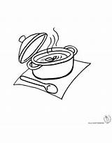 Pentola Minestra Disegnidacolorareonline Cibo Bolle Pentole Alimenti Stampare Cucinare Piatto Salvato Articolo Piatti sketch template