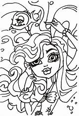 Coloring Lagoona Blue Sheet Monster High Pages Sheets Printable sketch template