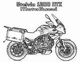 Stelvio Coloring Designlooter Ntx Motoguzzi Motorcycle 1200 sketch template