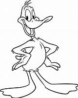 Duck Daffy Coloring Pages Cartoon Looney Kids Disney Colouring Smile Visit Printable Ducks sketch template