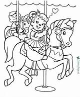 Horse Coloring Pages Print Kids Kid Drawing Horses Printing Printable Carousel Book Fun Getdrawings Toy sketch template