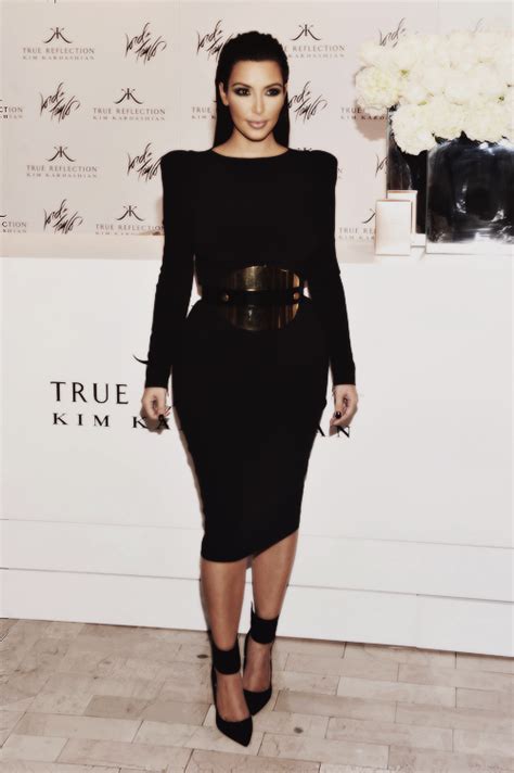 Kim Kardashian Kim Kardashian Black Dress Fashion Kim
