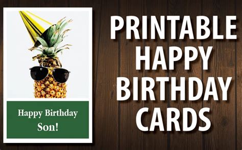 printable birthday cards  son printable world holiday