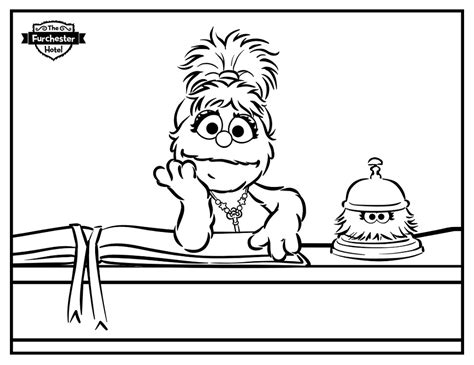 phoebe furchester fuzz  isabel coloring page  printable