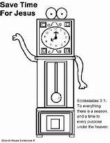 Daylight Savings Coloring Pages Time Clock Church Churchhousecollection Collection House Sunday School Sheets Jesus Color Save Ecc sketch template