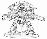 Knight Warhammer Coloring Colouring Imperial Pages Book Dark Painter Citadel Lineart Drawings Mechanicus Back Adeptus sketch template