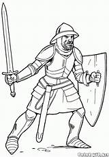 Cavaleiros Guerras Soldados Armadura Cavaleiro sketch template