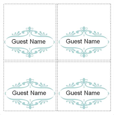 place card templates  ms word