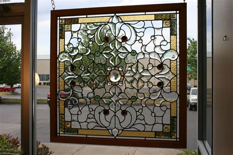 custom  stained glass  beveled glass window  chuck franklin glass studio custommadecom