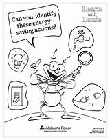 Energy Saving Actions Grade Resources Electric Safety Coloring Kids sketch template