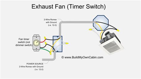 wiring diagram   extractor fan  timer