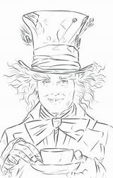 Coloring Hatter Mad Dormouse Pages Getcolorings sketch template