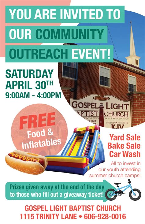 church outreach event flyer  behance