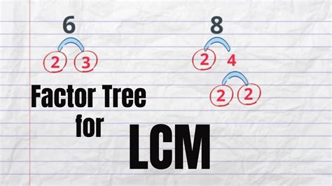 lcm  prime factorization method maths youtube