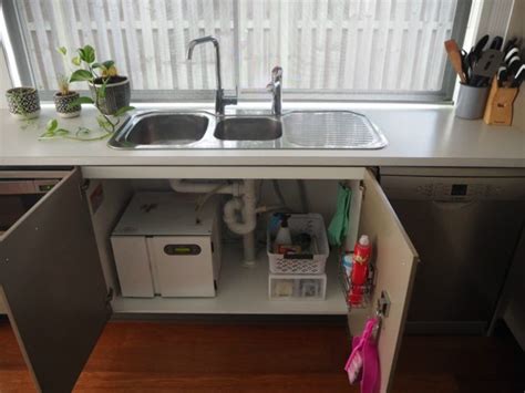 organise   kitchen sink cupboard  limited space