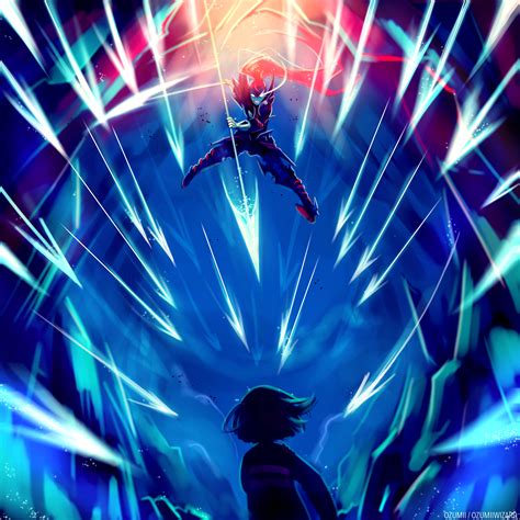Frisk Undyne And Undyne The Undying Undertale Drawn By