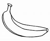 Banana Coloring Fruit Pages Kids Fruits Book Color Bananas Printables Printable Templates Print sketch template