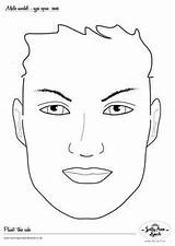 Face Templates Masks sketch template