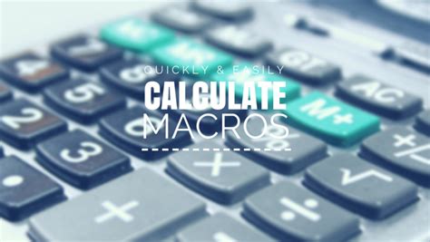 calculate macros macros macro calculator app nutrition calculator