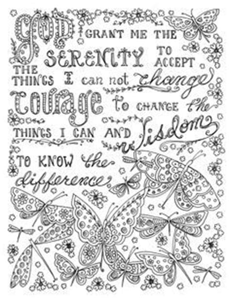 serenity prayer coloring pages coloring pinterest serenity