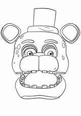 Bonnie Fnaf Coloring Pages Print Five Nights Printable Color Foxy Getcolorings Freddys sketch template