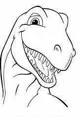 Dinosaur Coloring Pages Printable Kids Print Outline sketch template