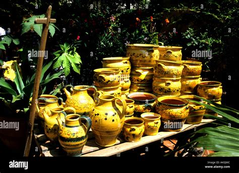 provence france french pottery tableware stock photo alamy