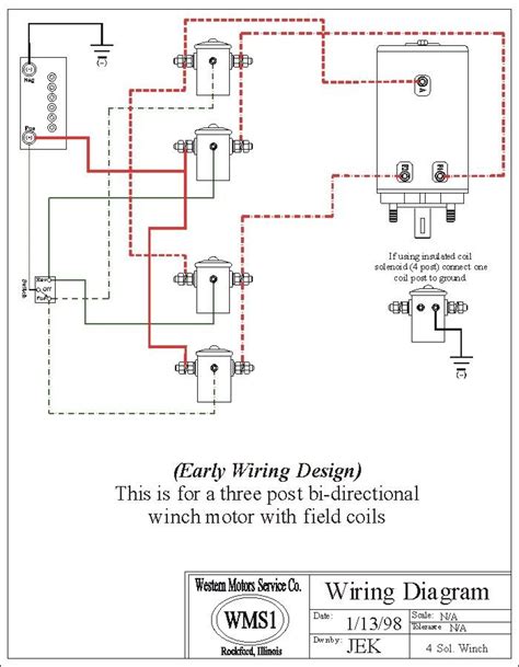ramsey winch  solenoid wiring diagram ramsey  winch wiring diagram wiring diagram