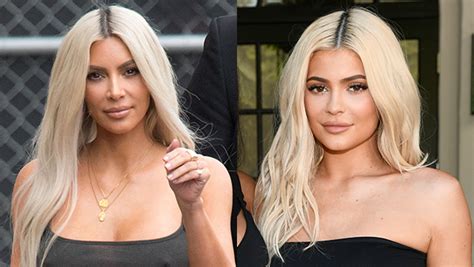 Kylie Jenner Looks Like Kim Kardashian In Black Dress With Blonde Hair
