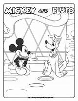 Mickey Clubhouse Pluto Kleurplaten Coloringtop Entitlementtrap sketch template