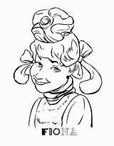 Fiona Shrek Coloring Pages Popular Library Clipart Cartoon sketch template