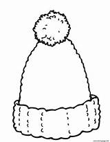 Hat Coloring Winter Pages Clothes January Printable Woolly Drawing Print Color Template Nurse Preschool Colouring Hats Rocks Wooly Beanie Kids sketch template