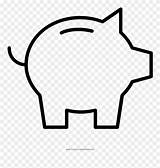Piggy Pinclipart sketch template