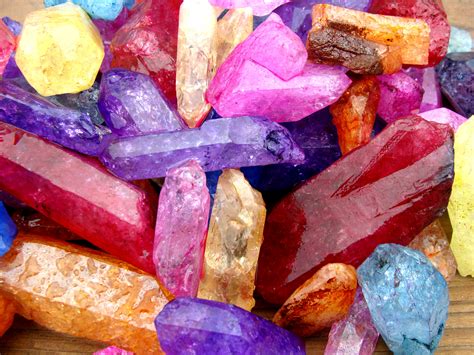 rainbow quartz points rainbow quartz gemstone