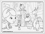 Doc Coloring Mcstuffins Pages Christmas Clipart Popular Library Coloringhome sketch template