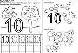 Number Worksheets Tracing Numbers Ten Coloring Worksheet Preschool Para Printable Pre Kids Worksheeto Kindergarten Colorear Via Numero Lots Find sketch template