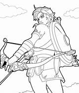 Zelda Link Colorear Ausmalen Personnage Kostenlose Prinzessin Topmodel Legende Wonder sketch template