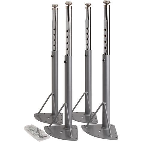 lorell classroom activity table  height adjustable leg kit silver mist chrome madill
