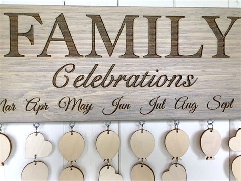 family celebrations board