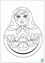Dolls Russian Coloring Pages Doll Kids Matryoshka Paint Nesting Crafts Craft Number Color Para Printable Colorear Dinokids Paper Sheets Matrioska sketch template