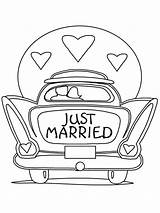 Married Just Colouring Coloringpage Ca Pages Colour Check Category Wedding sketch template