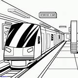 Subway Train Coloring Pages Drawing Printable Color Print Popular Line Getcolorings sketch template