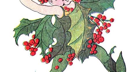 free vintage clip art flower fairies christmas