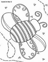 Coloring Pages Spring Bee Sheets Bumblebee sketch template